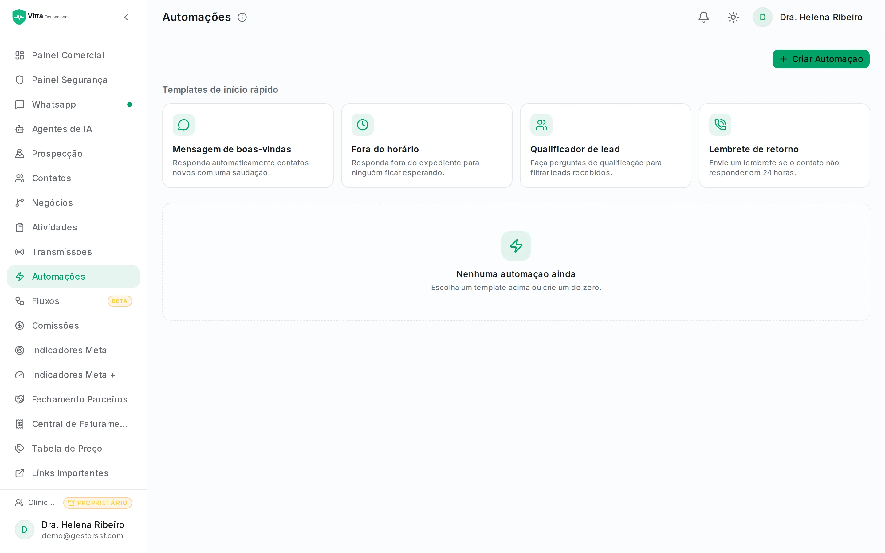 Automações, Flows e Broadcasts no Gestor SST