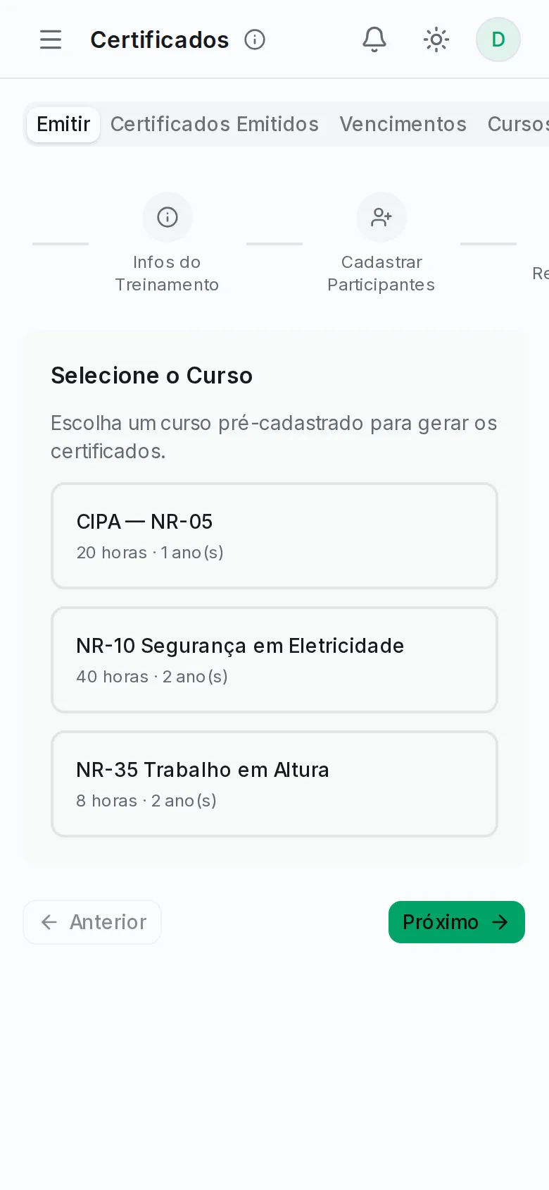 Operação do dia a dia no celular
